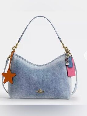 Coach Loved Denim Laurel Shoulder Bag